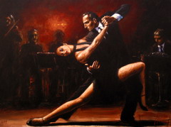 Bailarines de tango