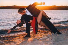 Bailarines de tango